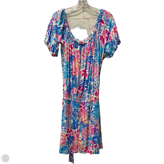Romper Designer By Lilly Pulitzer In Blue & Pink, Size: Xl