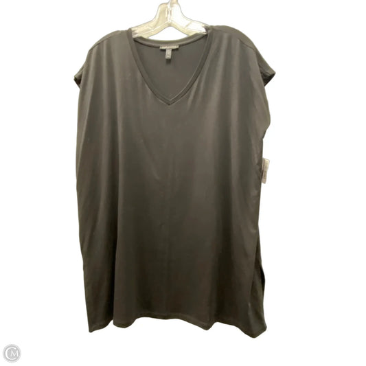 Top Short Sleeve By Eileen Fisher In Black, Size: M