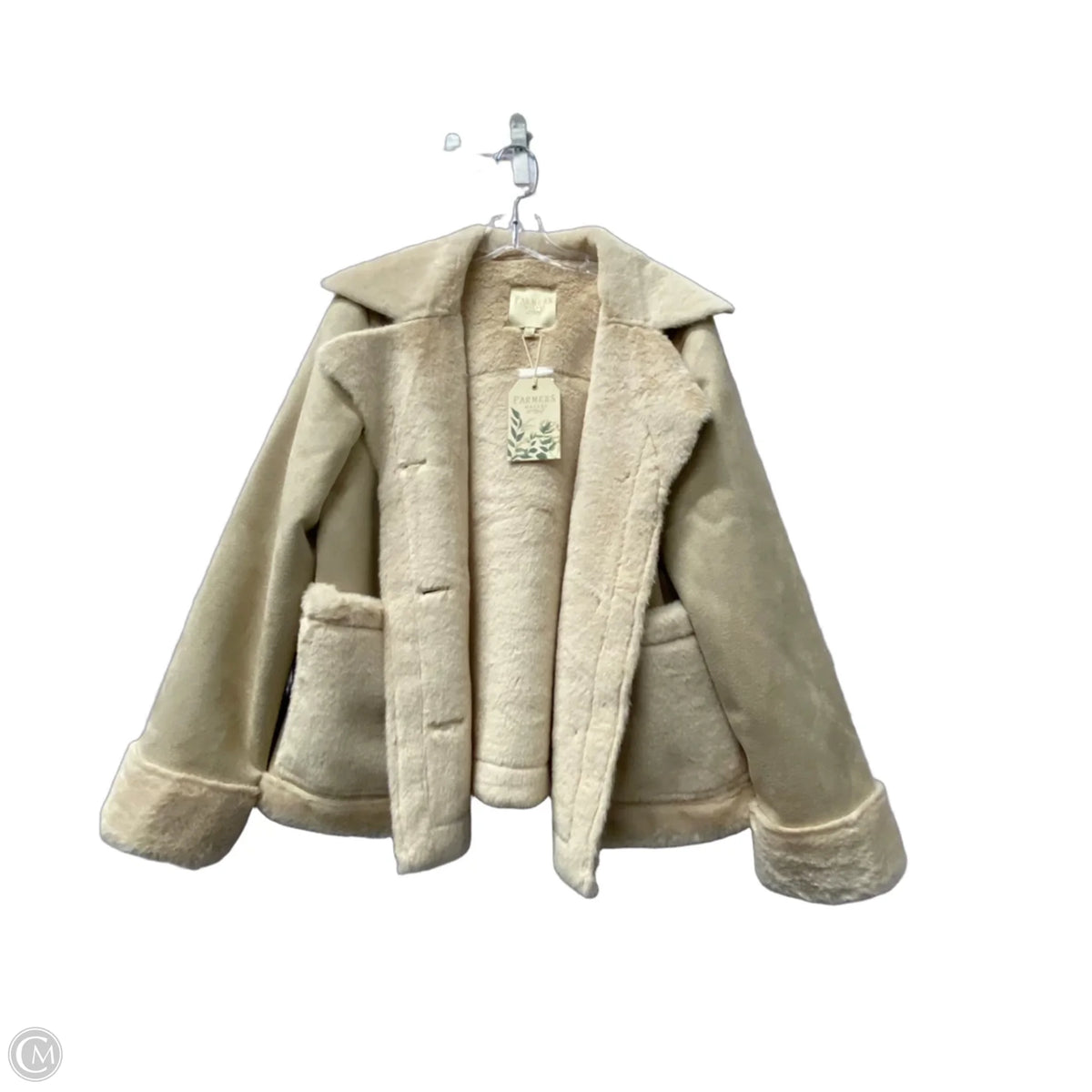 Coat Other In Tan, Size: L