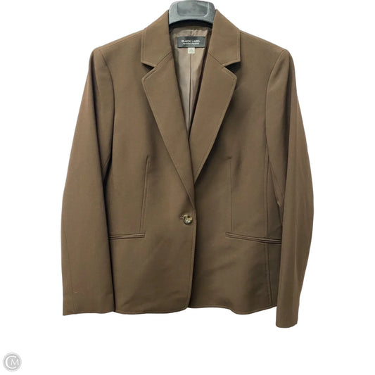Blazer By Black Label by Evan Picone In Brown, Size: L