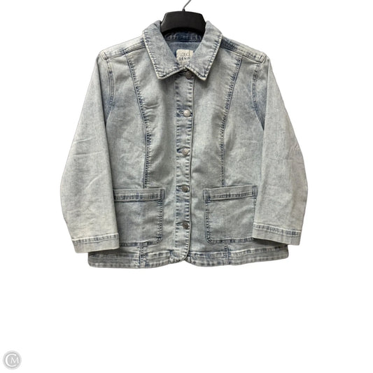 Jacket Denim By Logo In Blue Denim, Size: M
