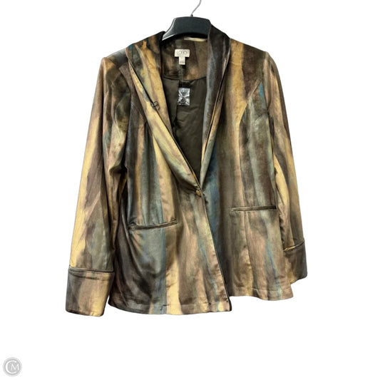 Blazer By Logo In Brown & Green, Size: M