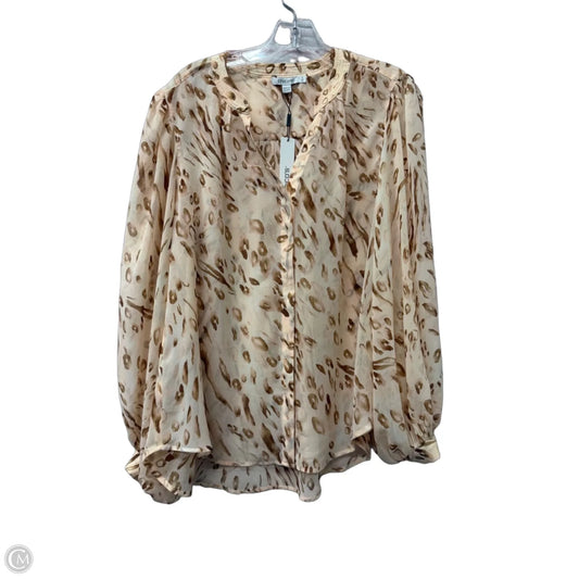 Top Long Sleeve By Chicos In Orange, Size: L