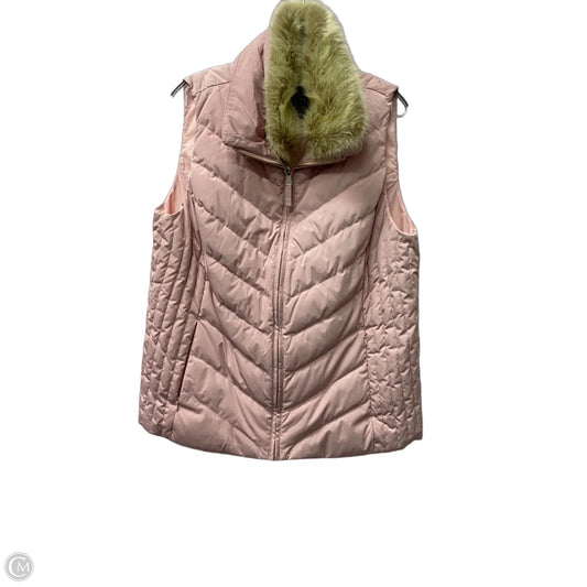 Vest Puffer & Quilted By Talbots In Pink, Size: 1x