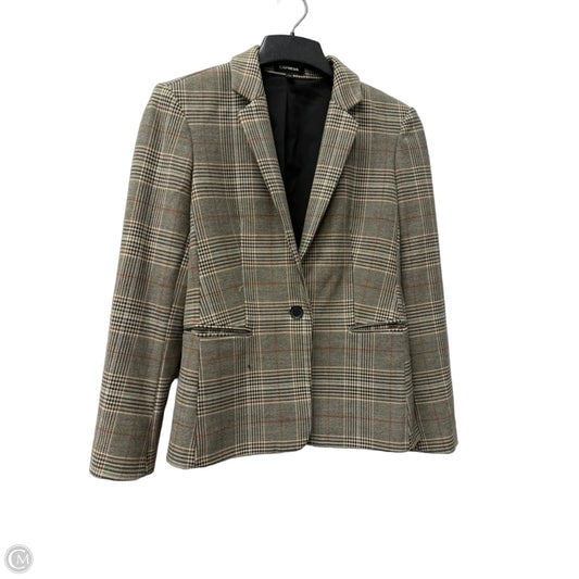 Blazer By Express In Grey & Tan, Size: M