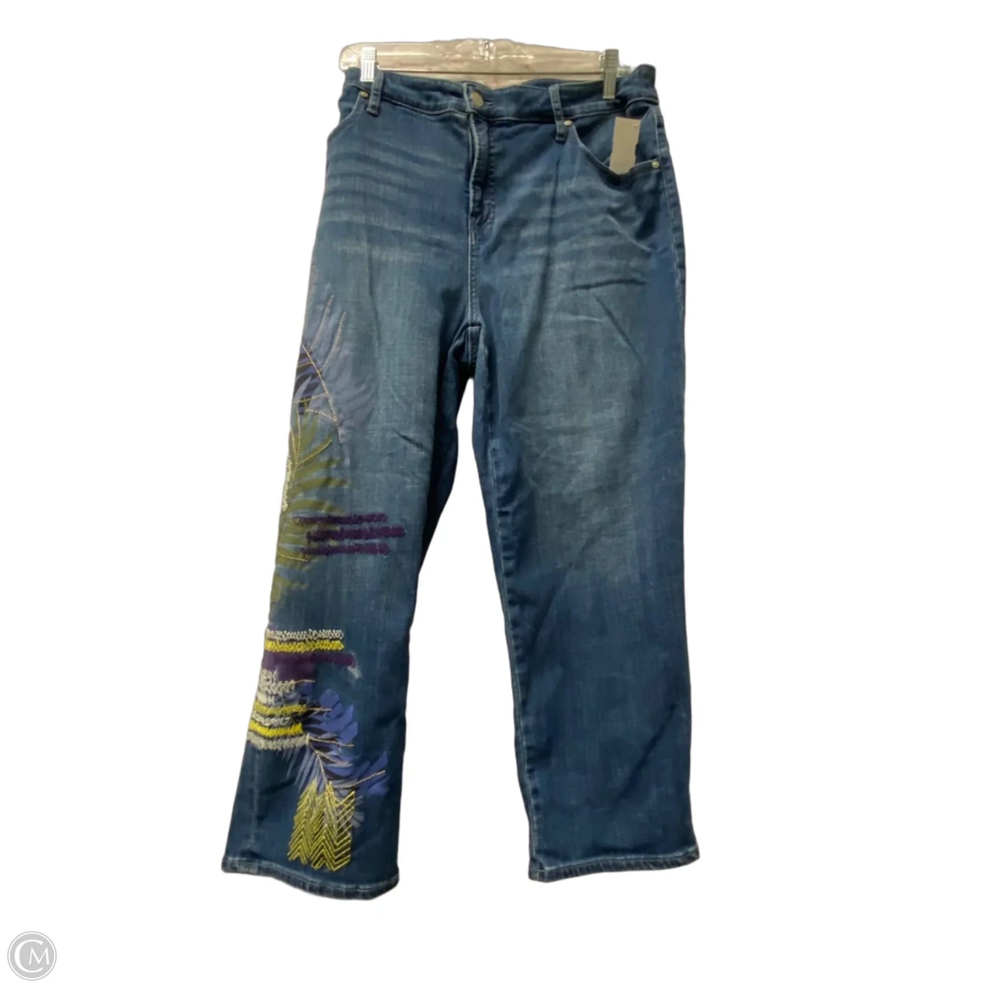 Jeans Cropped By Chicos In Blue, Size: 16