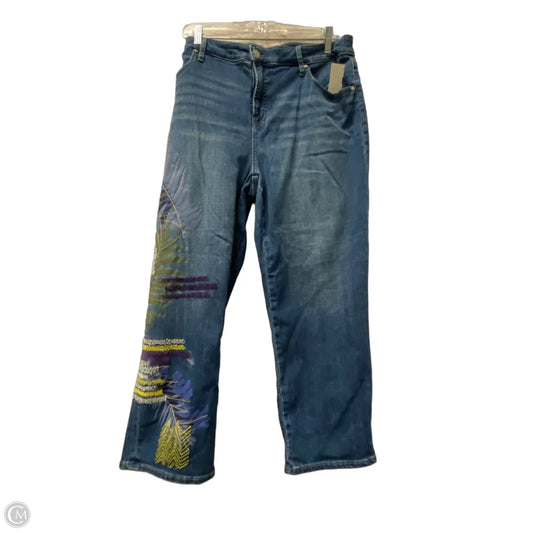 Jeans Cropped By Chicos In Blue, Size: 16