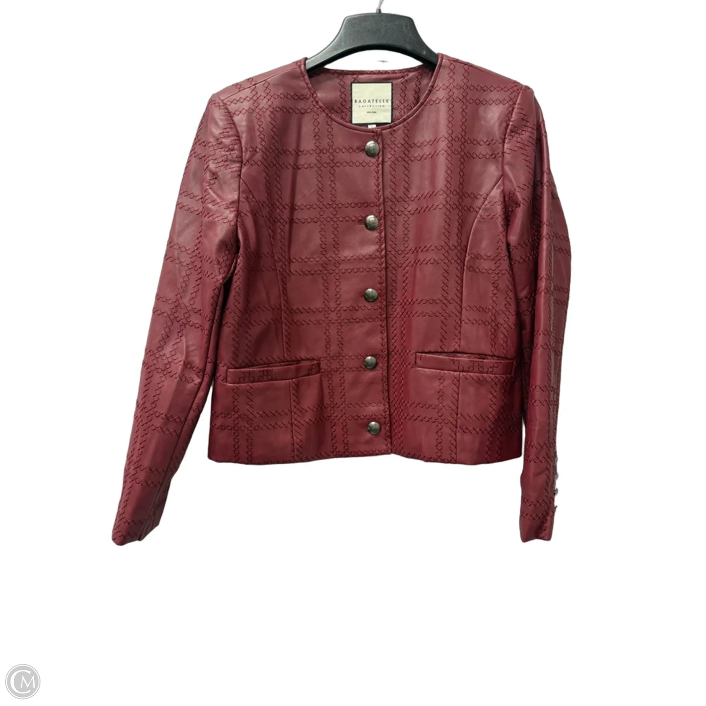 Jacket Other By Bagatelle In Maroon, Size: L