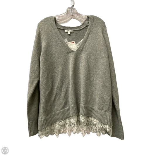 Sweater By Design History In Grey, Size: S