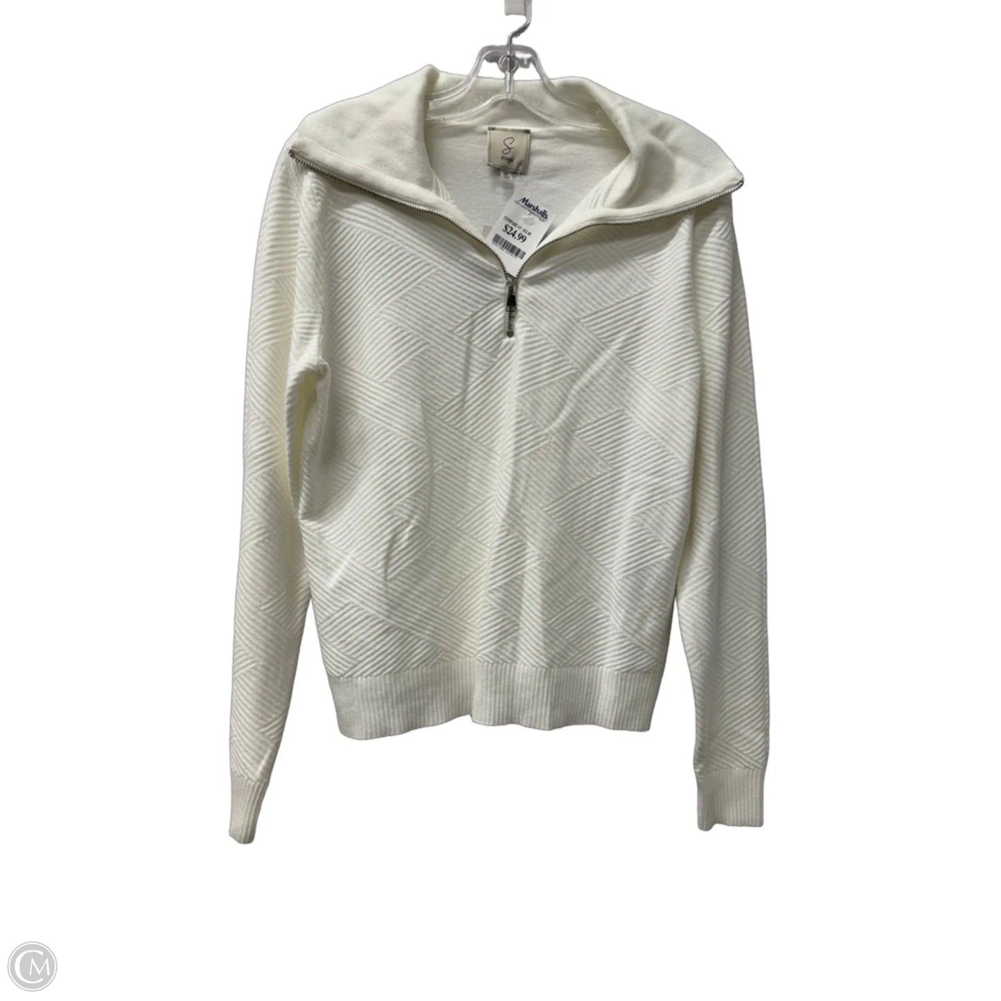 Sweater By Sioni In White, Size: M