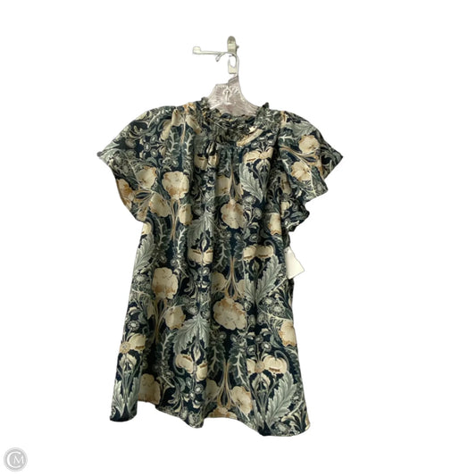 Top Short Sleeve By Loft In Green, Size: L
