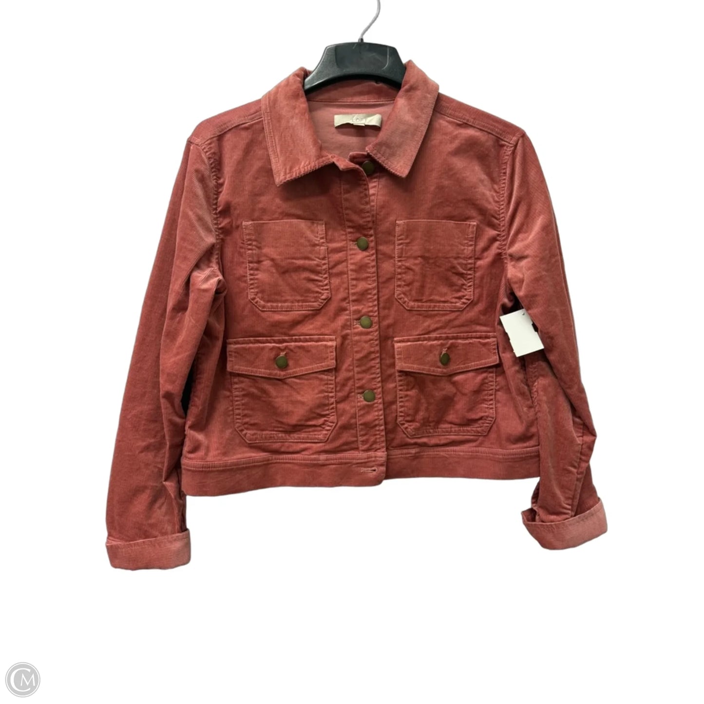 Jacket Shirt By Loft In Pink, Size: S