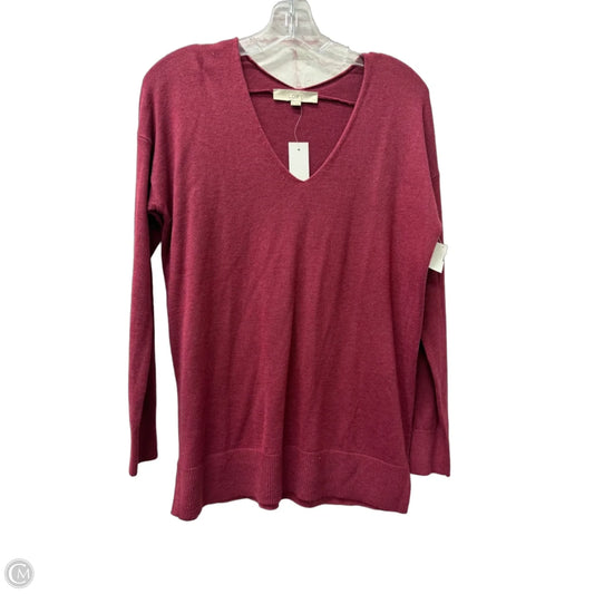 Top Long Sleeve By Loft In Pink, Size: S