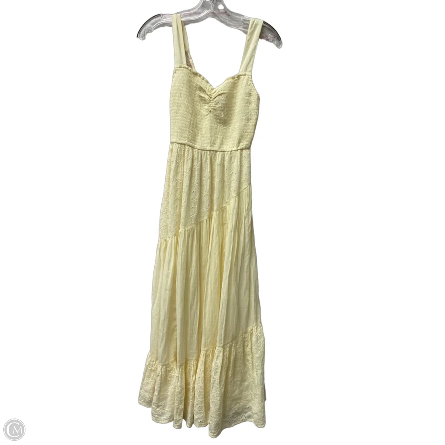 Dress Casual Maxi By American Eagle In Cream, Size: Xs