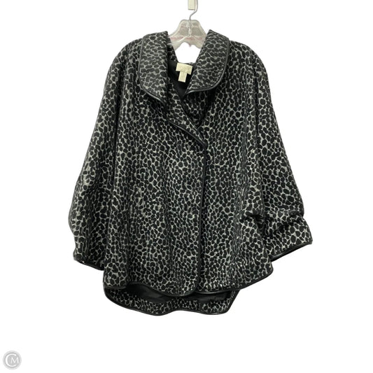 Coat Other By Chicos In Black & Grey, Size: 1x