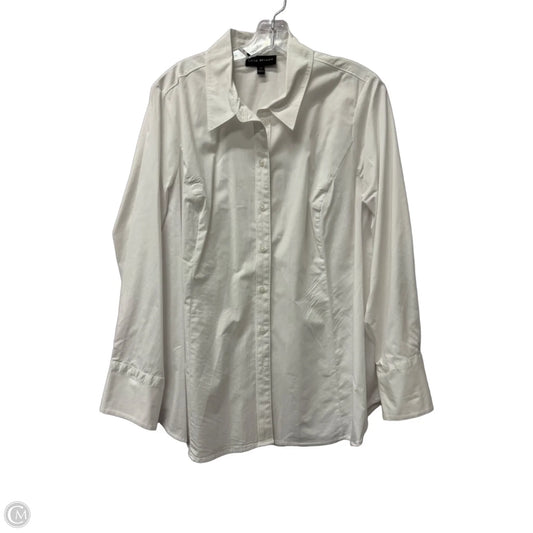 Top Long Sleeve By Lane Bryant In White, Size: Xl