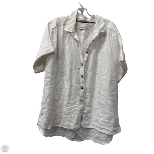 Top Short Sleeve By J. Crew In White, Size: L