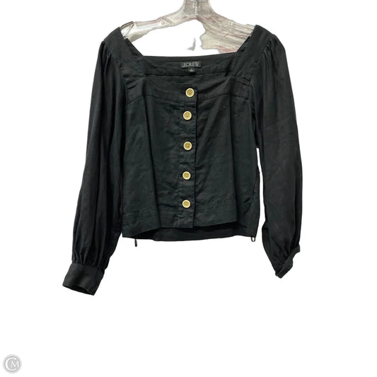 Top Long Sleeve By J. Crew In Black, Size: S