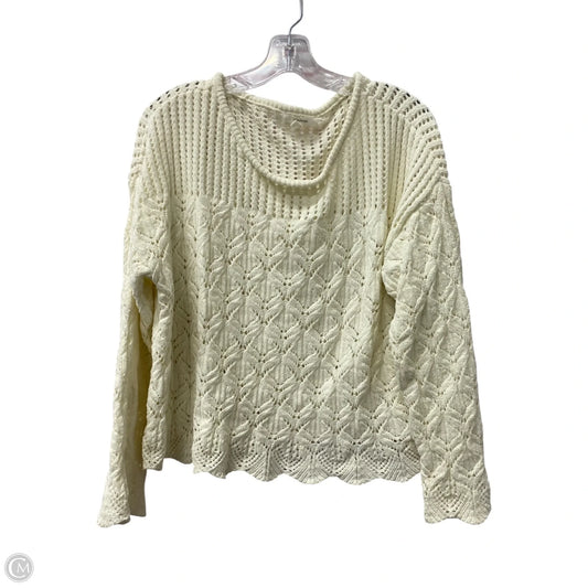 Sweater By Maurices In Ivory, Size: Xl