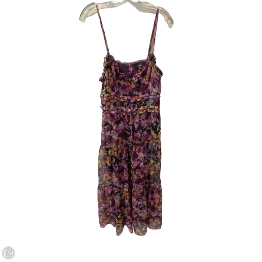 Dress Party Midi By Lulus In Purple, Size: M