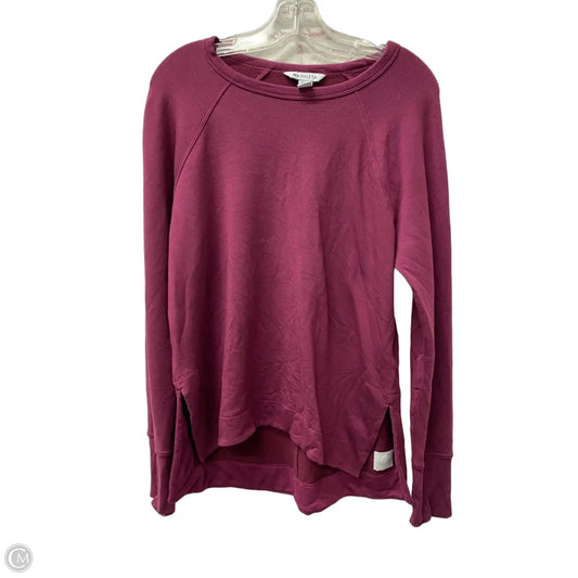 Athletic Top Long Sleeve Crewneck By Athleta In Purple, Size: S