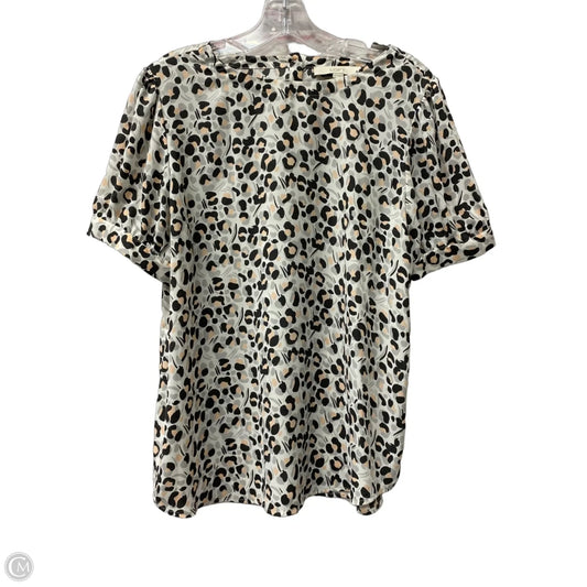 Top Short Sleeve By Loft In White, Size: M