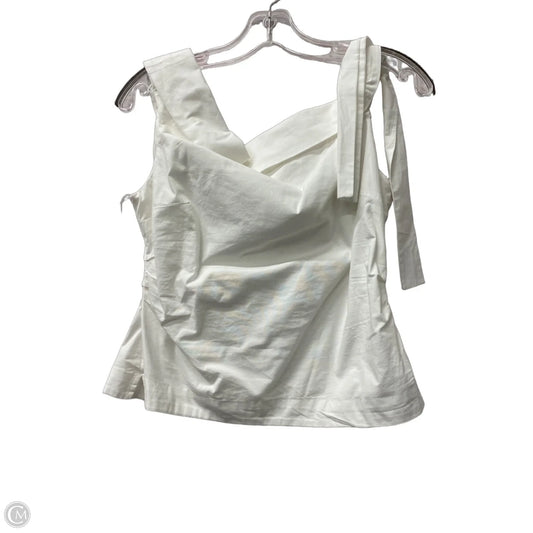 Top Sleeveless By Loft In White, Size: M
