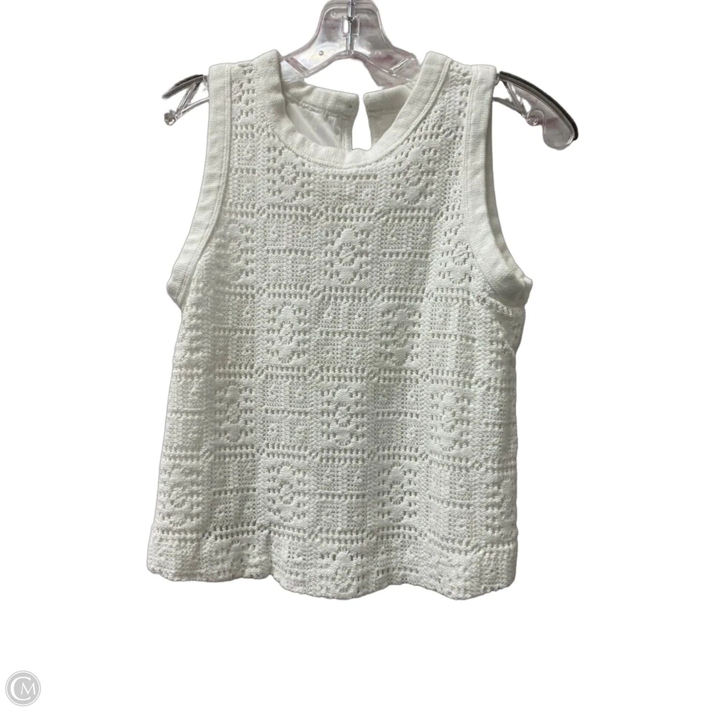 Top Sleeveless By Loft In White, Size: Sp