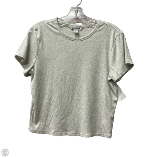 Top Short Sleeve By Athleta In Grey, Size: L
