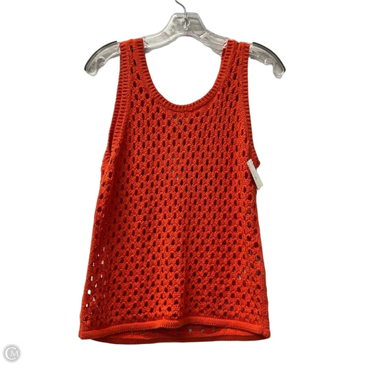 Top Sleeveless By Madewell In Orange, Size: S