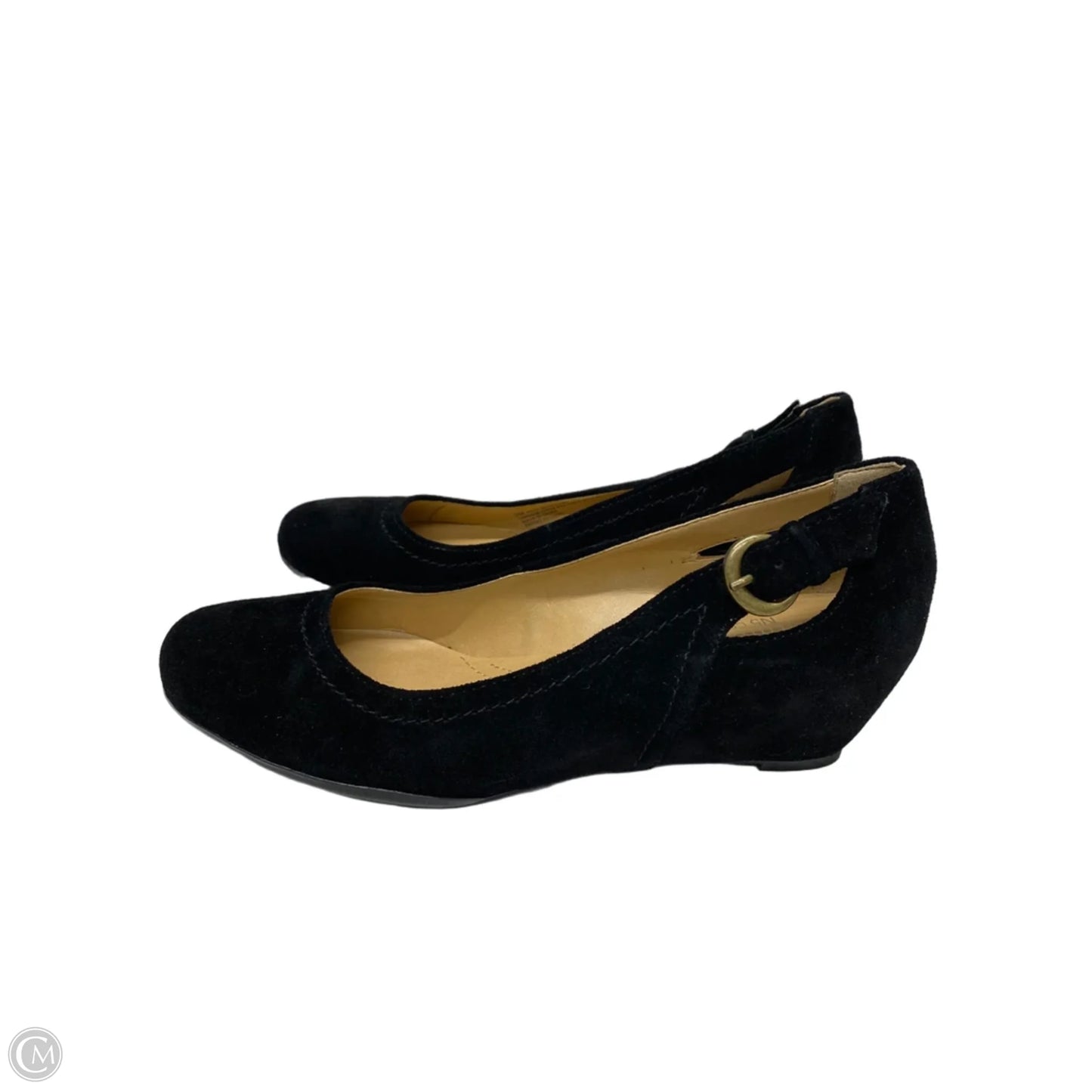 Shoes Flats By Clarks In Black, Size: 5