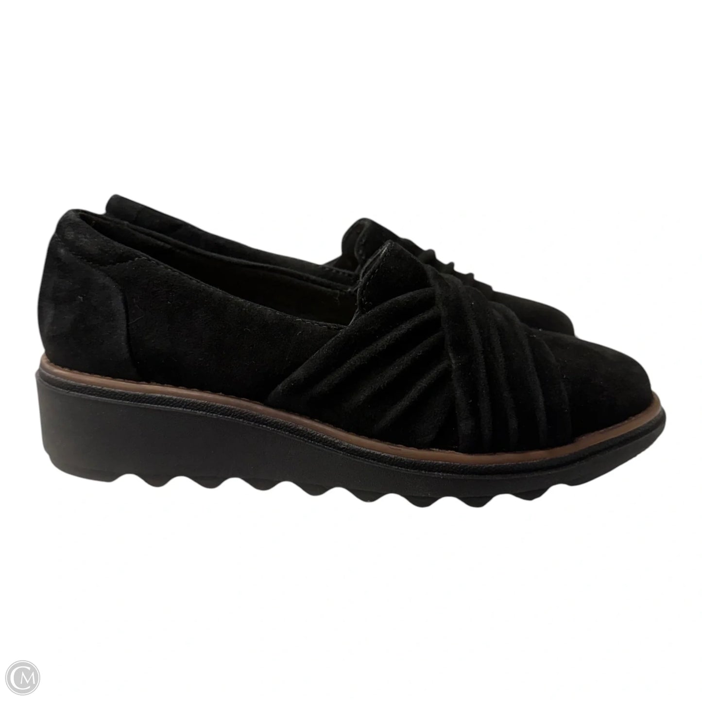 Shoes Flats By Clarks In Black, Size: 5