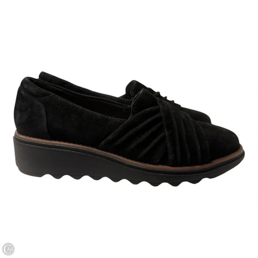 Shoes Flats By Clarks In Black, Size: 5
