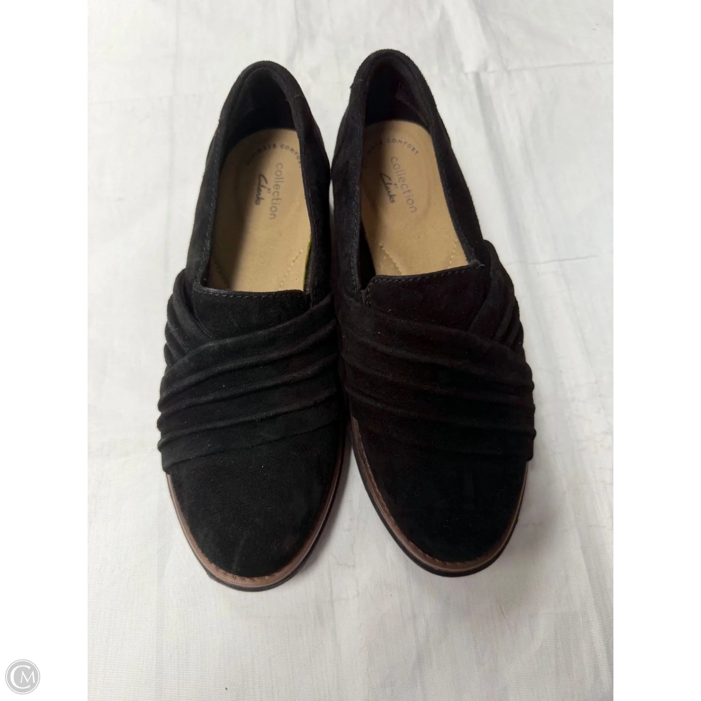 Shoes Flats By Clarks In Black, Size: 5