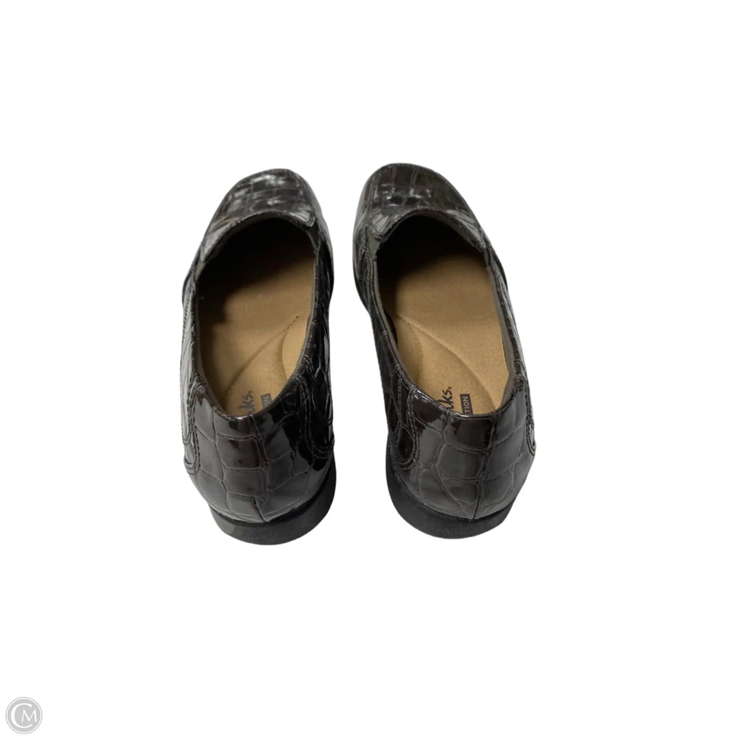 Shoes Flats By Clarks In Brown, Size: 5