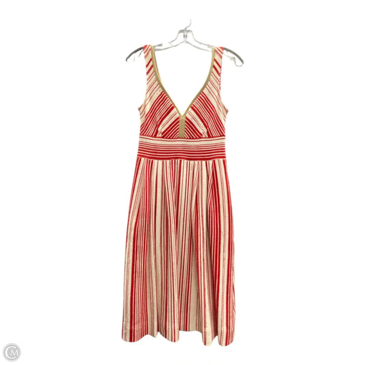 Dress Casual Short By Anthropologie In Red & White, Size: S