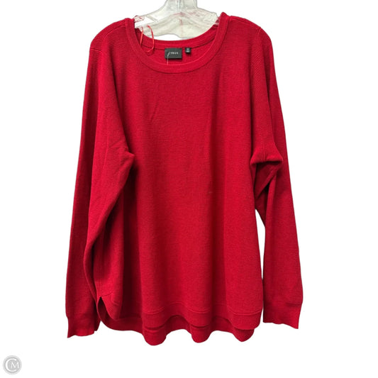 Top Long Sleeve By Cyrus In Red, Size: 3x