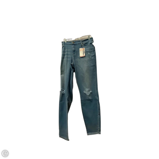 Jeans Skinny By Levis Signature In Blue, Size: 20