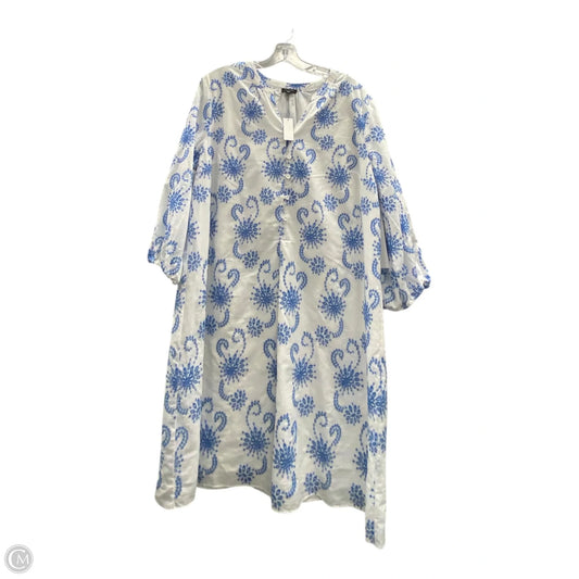 Dress Casual Midi By Talbots In White, Size: 16