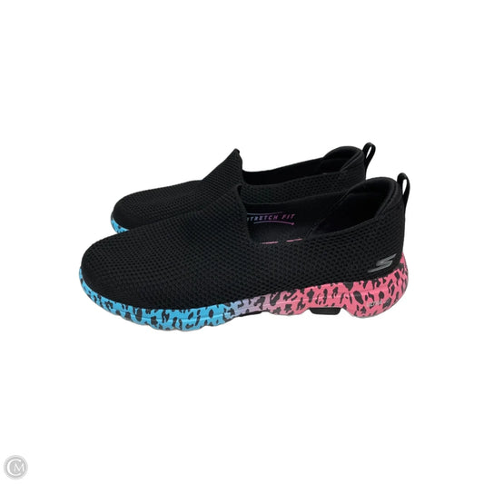 Shoes Athletic By Skechers In Black & Pink, Size: 7.5