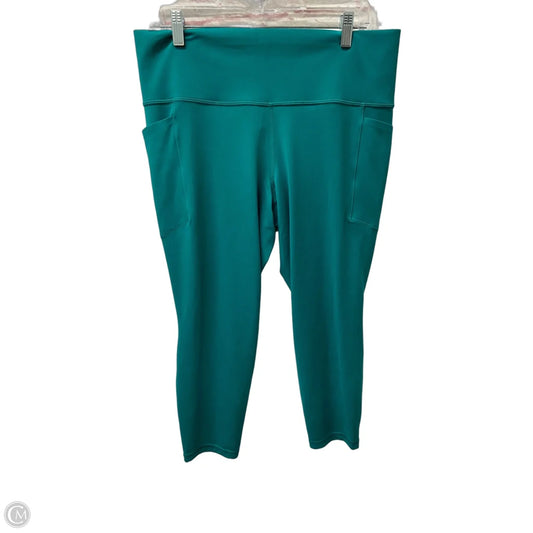 Athletic Capris By Athleta In Green, Size: Xl
