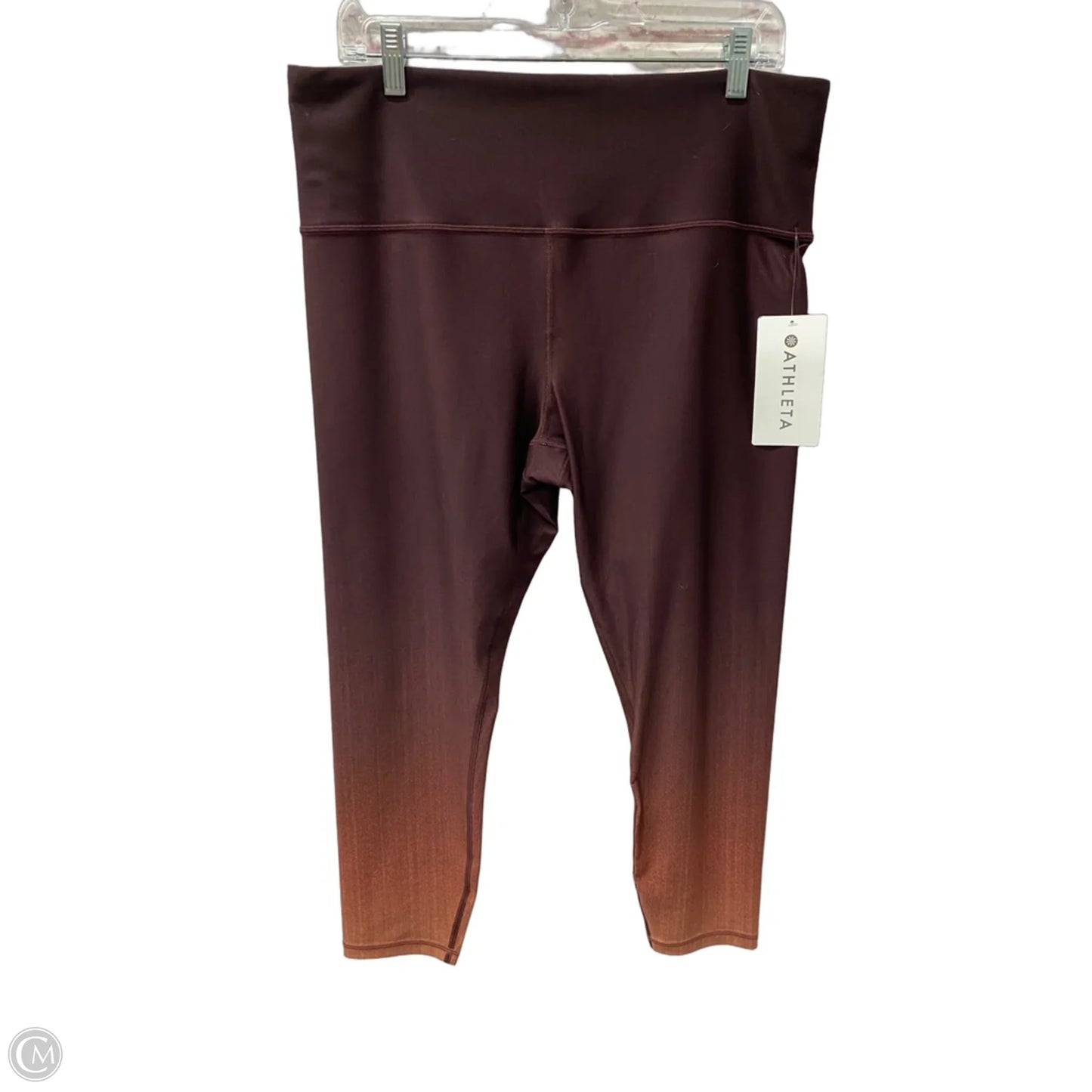Athletic Leggings By Athleta In Maroon, Size: Xl