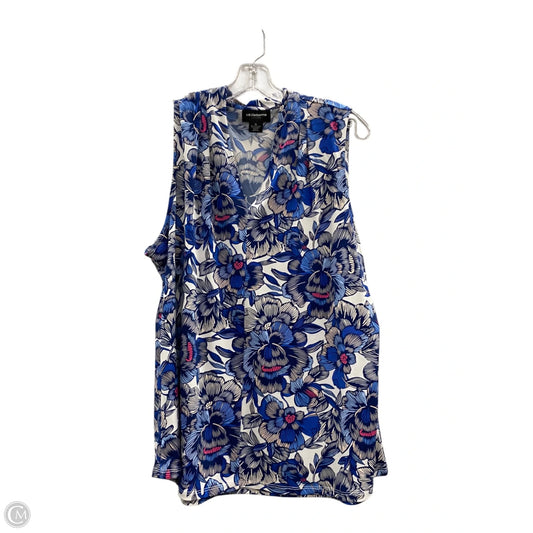 Top Sleeveless By Liz Claiborne In Blue, Size: Xl