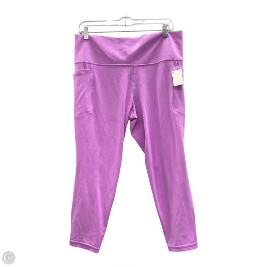 Athletic Leggings By Athleta In Pink, Size: Xl