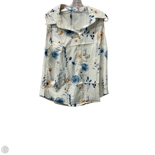 Top Sleeveless By Cme In White, Size: L