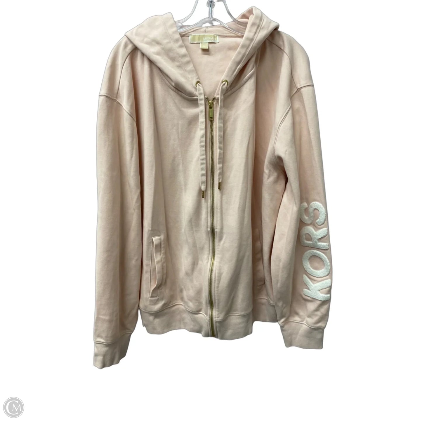 Sweatshirt Hoodie By Michael By Michael Kors In Pink, Size: Xl