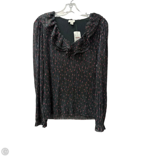 Top Long Sleeve By J. Crew In Black, Size: S