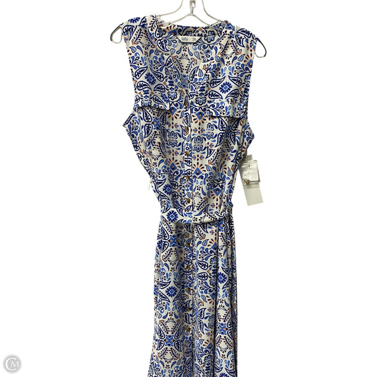 Dress Casual Short By Croft And Barrow In Blue & White, Size: 1x