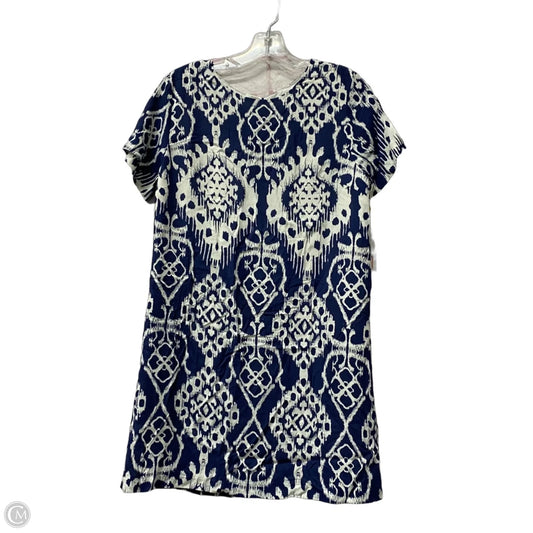Dress Casual Short By Lucy In Blue & White, Size: S