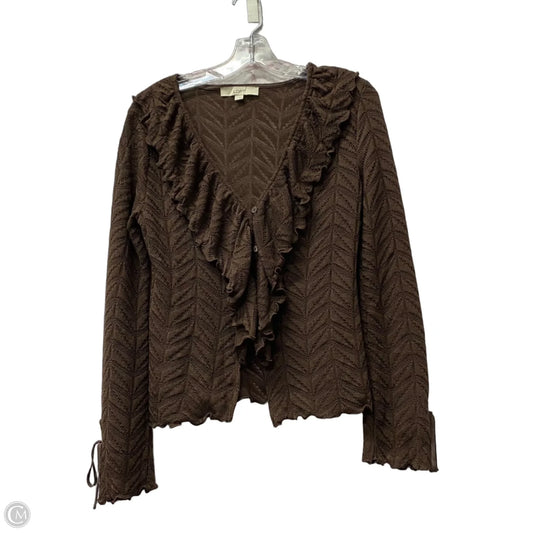 Top Long Sleeve By Loft In Brown, Size: S